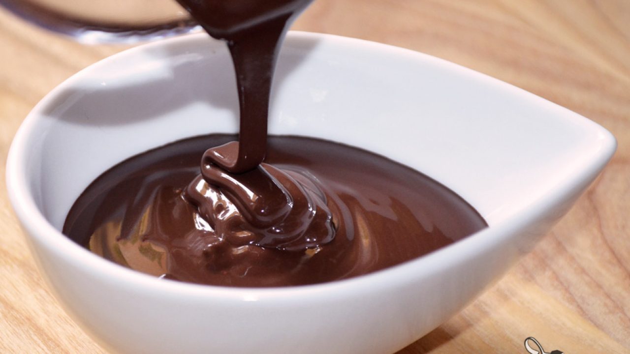 Salsa de chocolate en polvo