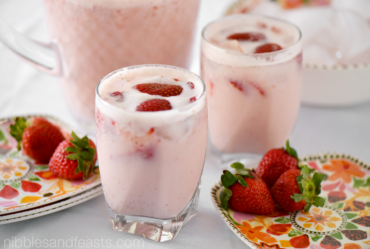 Horchata de fresa recipe