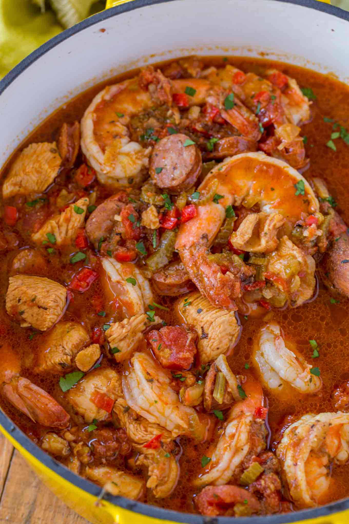 Jambalaya pollo-camarones - recetas